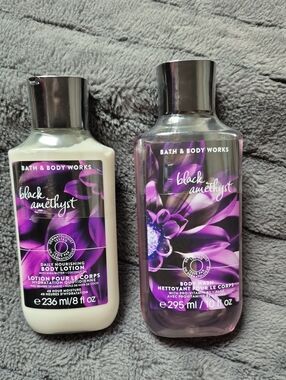 Black Amethyst Body Lotion & Body Wash From Bath & Body Wash, New & Sealed!